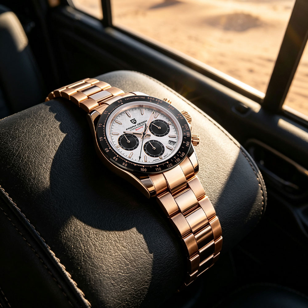 Luxury Lifestyle Store - แบรนด์ชั้นนำ PAGANI DESIGN นาฬิกาผู้ชายหรูหรามัลติฟังก์ชั่นโครโนกราฟ VK63 นาฬิกาควอตซ์กันน้ำปฏิทินส่องสว่างนาฬิกาของขวัญ