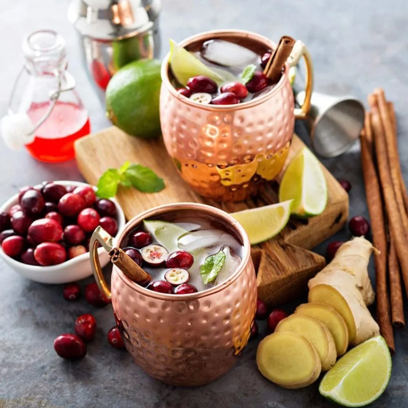แก้วค็อกเทล 1-6 ชิ้น แก้วมอสโก - Copper Cocktail Mug บทวิจารณ์และราคา