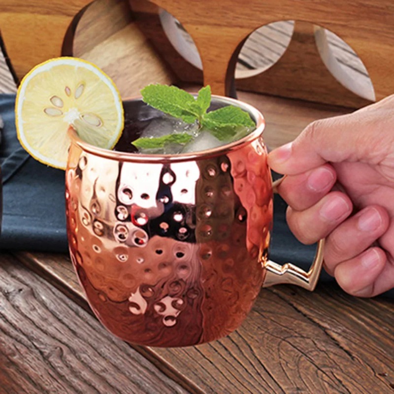 แก้วค็อกเทล 1-6 ชิ้น แก้วมอสโก - Copper Cocktail Mug บทวิจารณ์และราคา