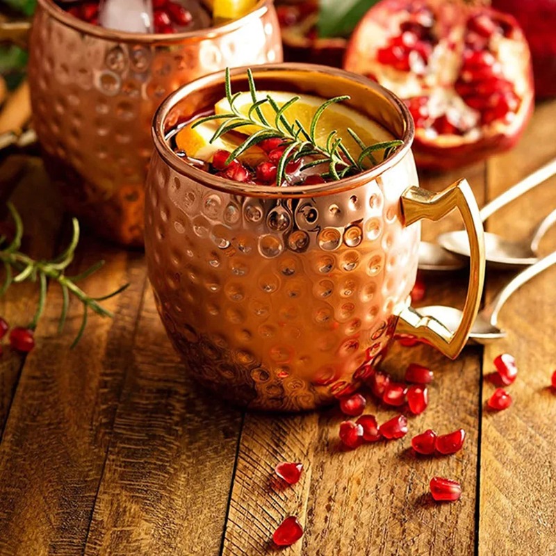 แก้วค็อกเทล 1-6 ชิ้น แก้วมอสโก - Copper Cocktail Mug บทวิจารณ์และราคา