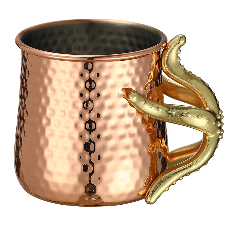 ทองแดงชุบสแตนเลสมอสโก Mule แก้ - Copper Cocktail Mug บทวิจารณ์และราคา