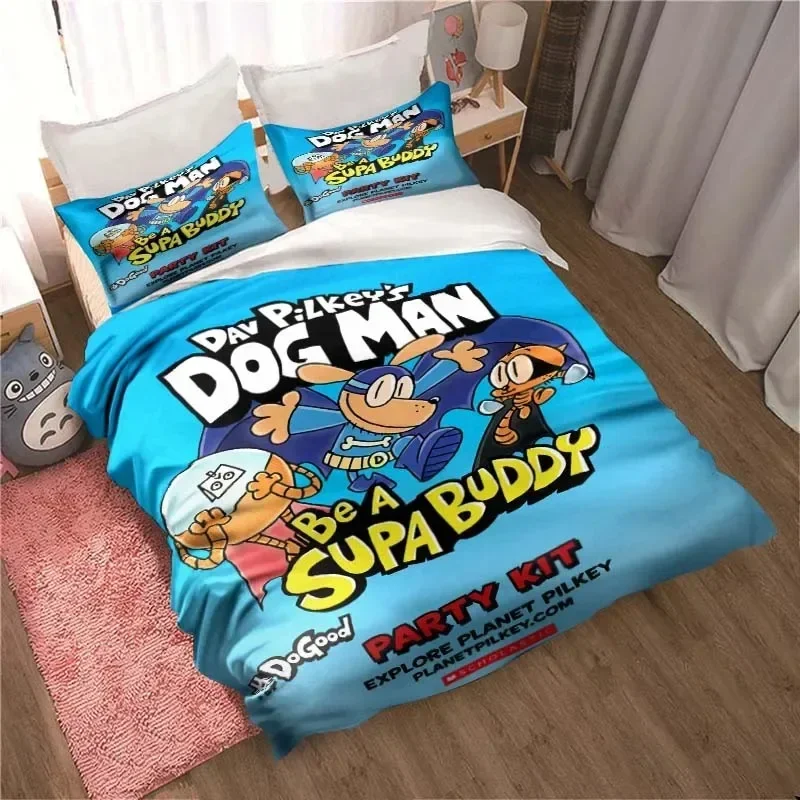 DOG MAN ชุดเครื่องนอนลายการ์ตู - Linen Duvet Cover บทวิจารณ์และราคา