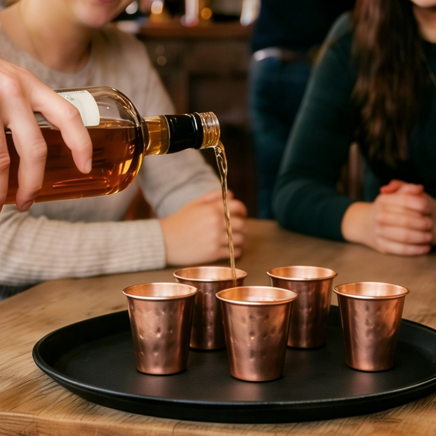 แก้วทองแดงแท้ 100% แบบใหม่ 6 ช - Copper Cocktail Mug บทวิจารณ์และราคา