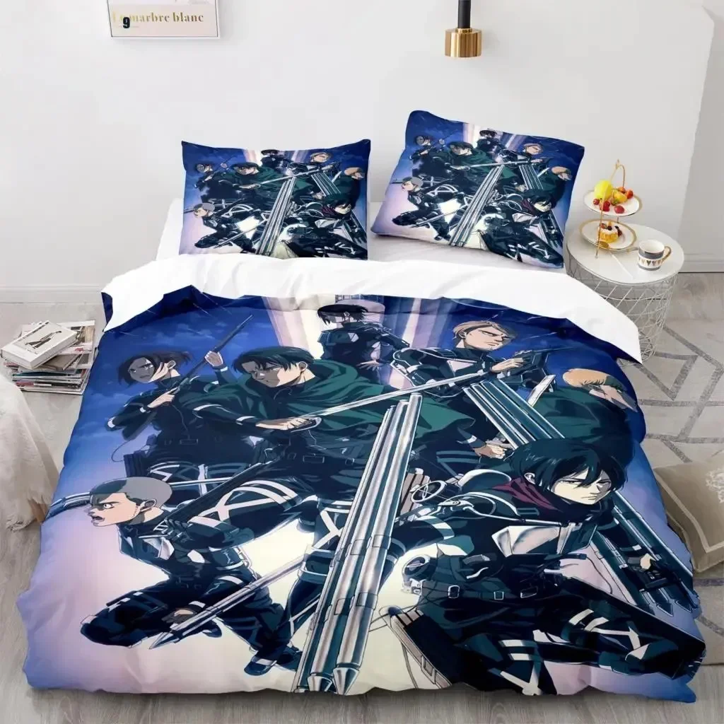 ชุดเครื่องนอนลายอนิเมะ Attack  - Linen Duvet Cover บทวิจารณ์และราคา