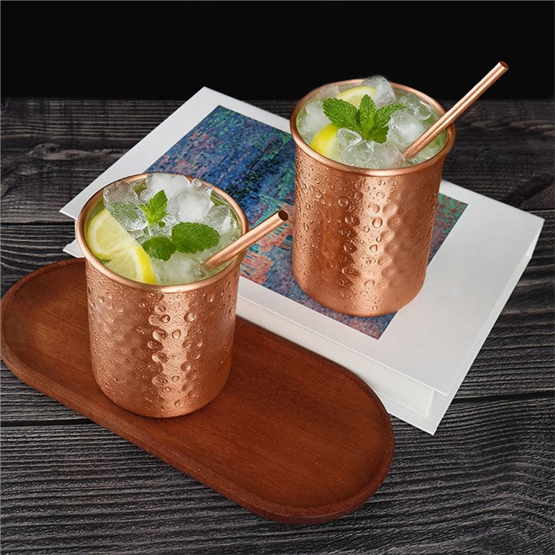 ABLU-2PC แก้วสแตนเลสสีทองแดงขน - Copper Cocktail Mug บทวิจารณ์และราคา