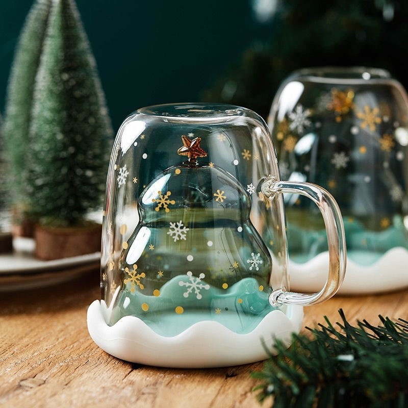 ต้นคริสต์มาสถ้วยโปร่งใสคู่ทนคว - Copper Cocktail Mug บทวิจารณ์และราคา